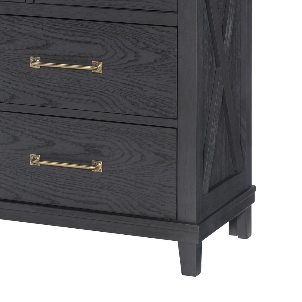 Legacy Classic Flatiron 4-Piece Full Trundle Bedroom Set in Midnight, , large