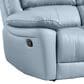 Furniture of America Glarus Manual Reclining Loveseat in Powder Blue, , large