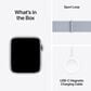 Apple Watch SE GPS 44mm Silver Aluminum Case with Blue Cloud Sport Loop, , large