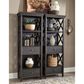 Ashley Tyler Creek 3-Shelf Display Cabinet in Antique Black and Gray, , large