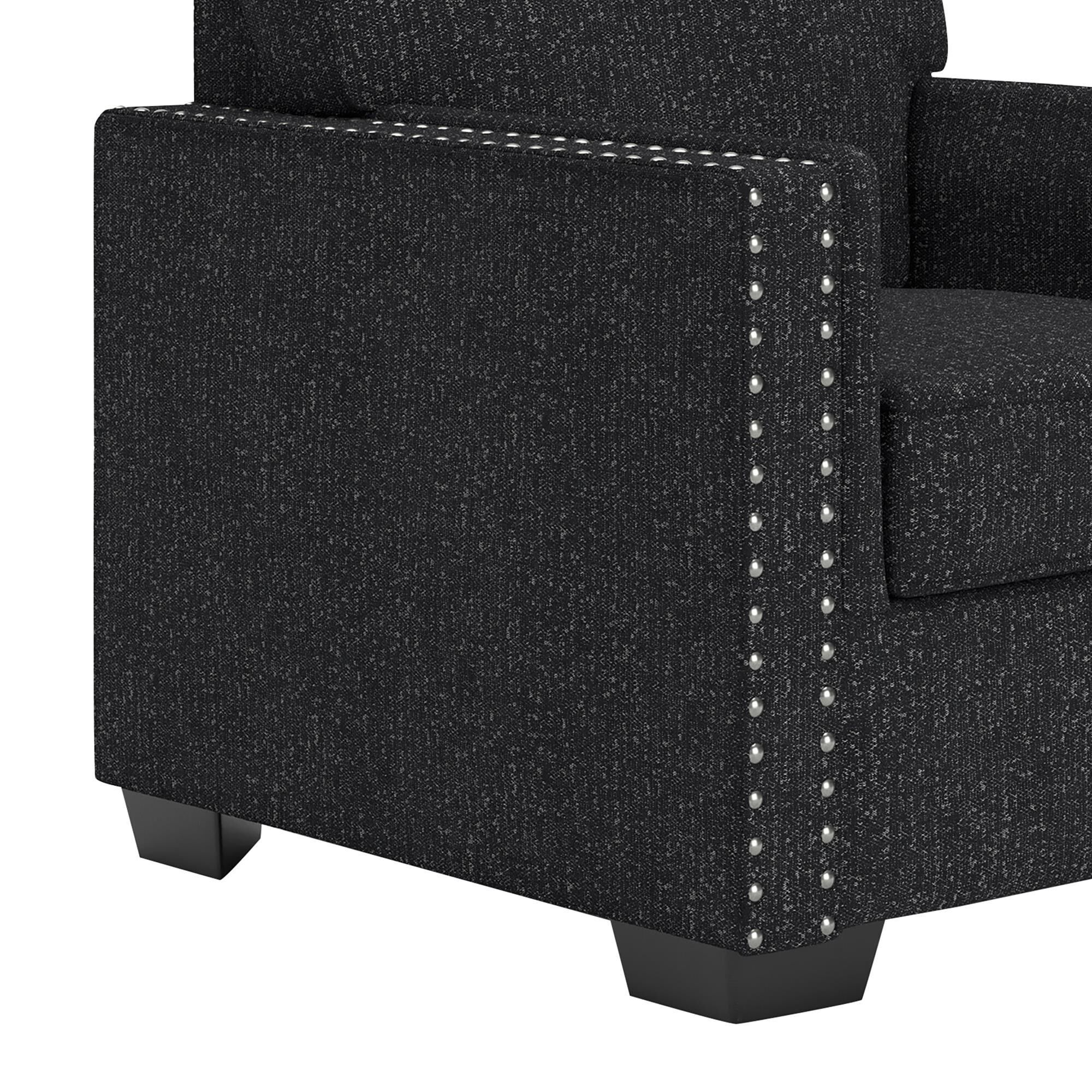 Ashley Jasmine Peaks Chair and a Half in Coal