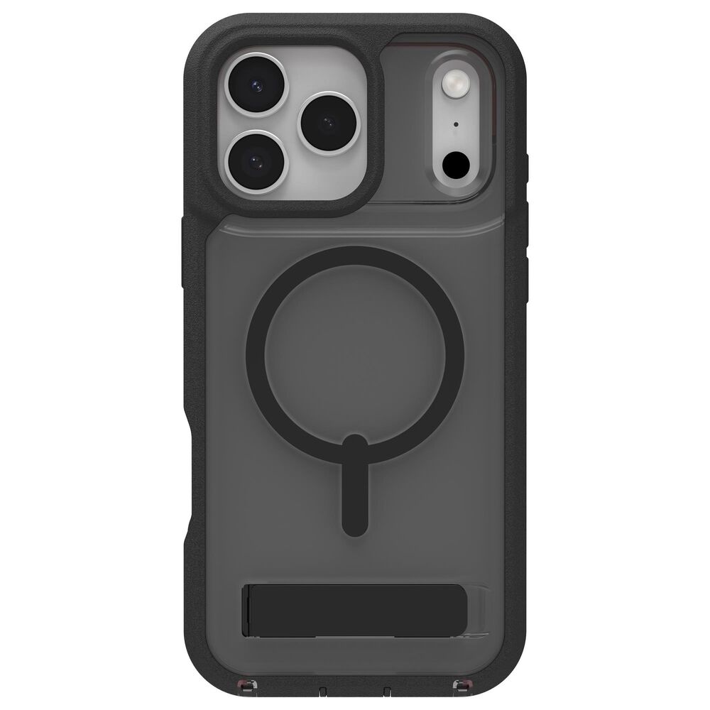Zagg Rainier Snap MagSafe Case with Kickstand for Apple iPhone 17 Pro Max in Smoke Black, , large