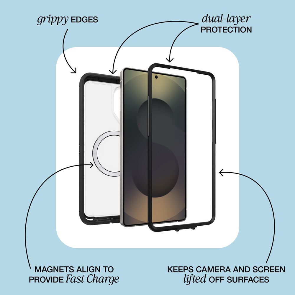 OtterBox Defender Pro XT Magnetic Case for Samsung Galaxy S26 Ultra in Clear and Dark Side, , large