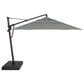 Treasure Garden 13" Starlux Cantilever Umbrella with Black Base in Sterling, , large