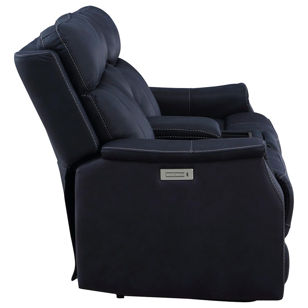 Steve Silver Valencia Power Recliner Console in Ocean Blue, , large