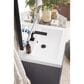 James Martin Vanities Alicante 24" Single Bathroom Vanity in Grey Smoke with 5 cm White Glossy Resin Top and Rectangular Sink, , large