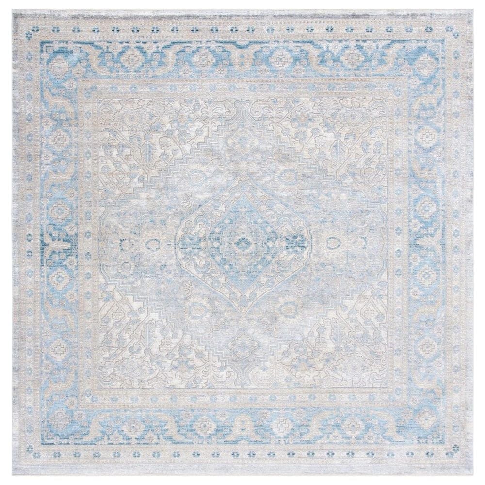 Safavieh Dream DRM411H 6"7" Square Grey and Blue Area Rug, , large