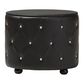 Baxton Studio Davina Holly 2 Drawer Upholstered Nightstand in Black, , large
