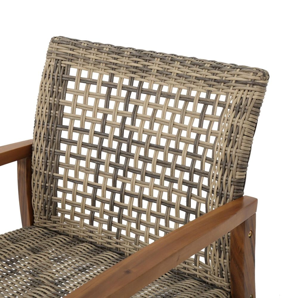 Hearth and Haven Hampton Club Chair in Natural and Gray &#40;Set of 2&#41;, , large