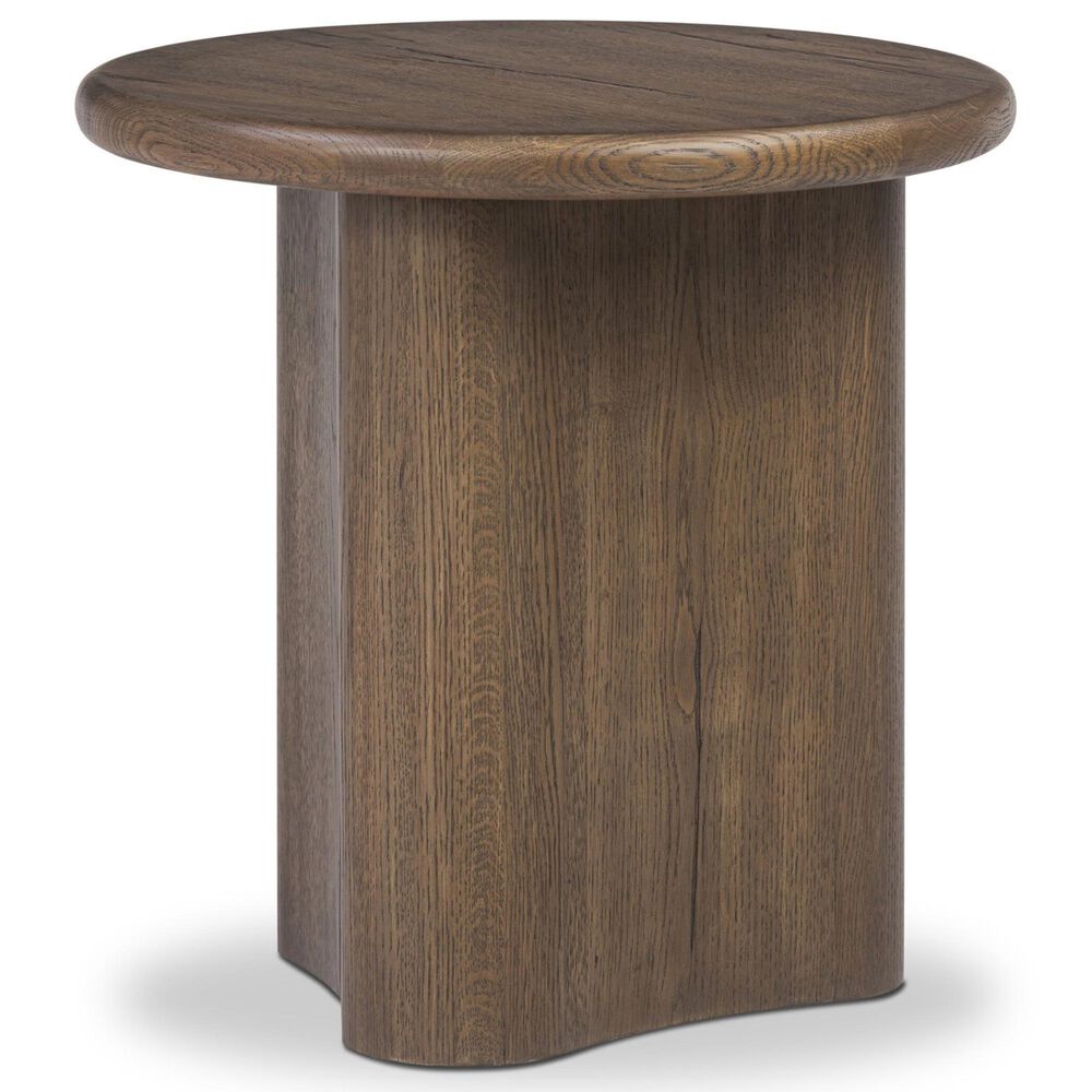 Amber Lewis x Four Hands Waylie End Table-Rustic Fawn in Rustic Fawn Veneer, , large