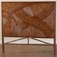 Baxton Studio Elettra Queen Headboard in Dark Brown, , large