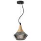 Adesso Elsie 1-Light Pendant in Black and Natural, , large