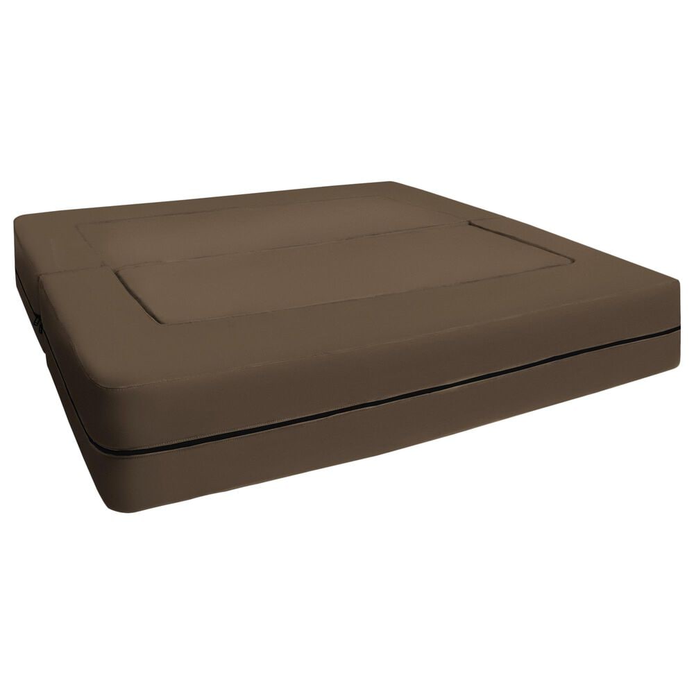 Jaxx Zipline Big Kids Modular Sofa &amp; Ottoman in Chocolate, , large
