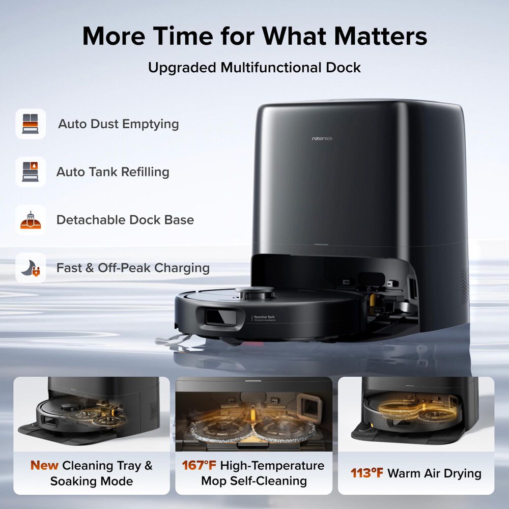 Roborock Qrevo 2 ProX Robot Vacuum and Mop in Black, , large