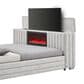 Global Furniture USA Elias King Bed with Speaker, TV lift, and Fireplace, , large