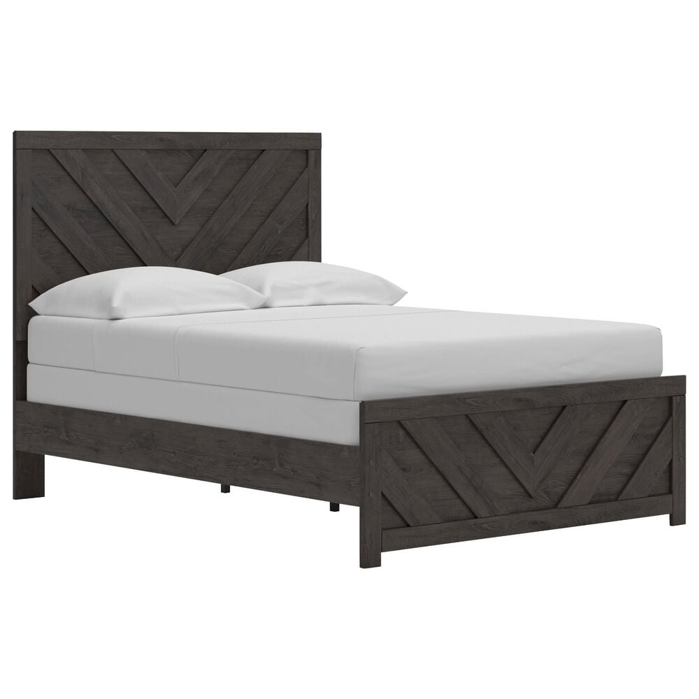 Ashley Prendonea Full Panel Bed in Dark Charcoal, , large