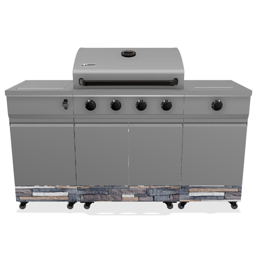 TYTUS Fresno 5-Burner LP/NG Convertible Grill in Gunmetal Gray and Shadow Stone, , large