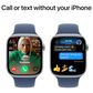 Apple Watch Series 10 GPS 46mm Silver Aluminum Case with Denim Sport Band - M/L, , large