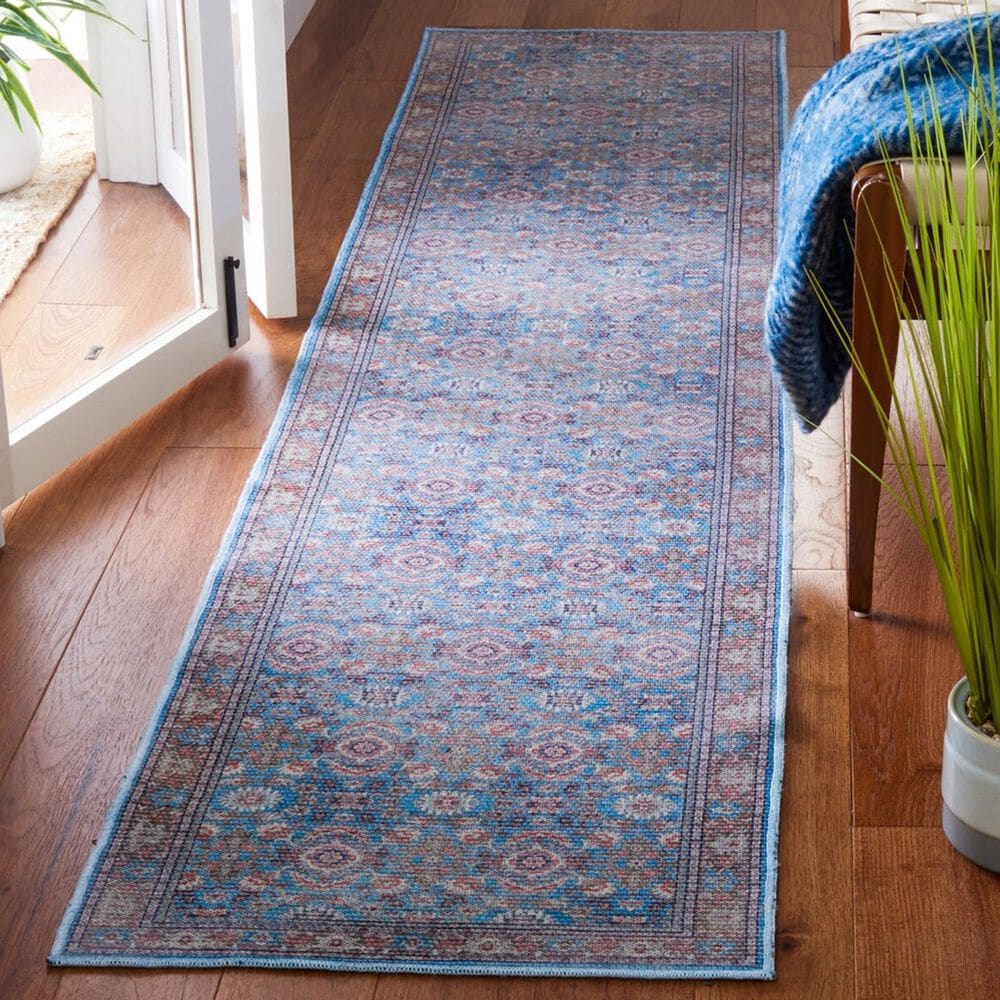 Safavieh Serapi SEP584 2&#39; x 9&#39; Rust and Blue Runner, , large