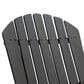 Hearth and Haven Malibu Outdoor Folding Adirondack Chair with Slatted Seating in Dark Gray, , large