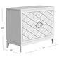 Bassett Mirror Farrow 2-Door Cabinet in White, , large