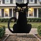 The Gerson Company 35.16" Halloween Cat Yard Stake in Black, , large