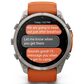 Garmin fenix 9 Pro inReach Smartwatch 51mm Titanium with Autumn Orange and Spark Orange Silicone Band, , large