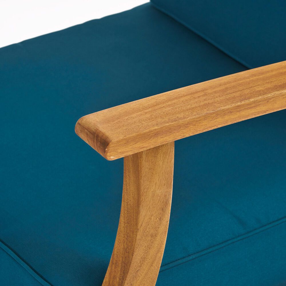 Hearth and Haven Perla Patio Club Chair with Cushions in Blue, , large