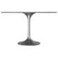Leisuremod LeisureMod Verve Collection 48 Round Dining Table, Brushed Chrome Base with Sintered Stone Grey Top, , large