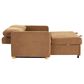 Lifestyle Solutions Tyler Convertible Sleeper Sofa in Rust, , large