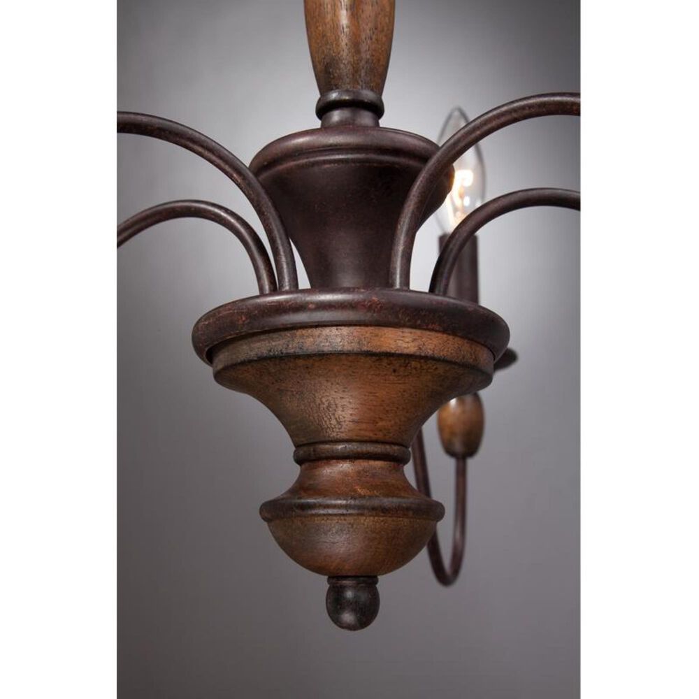 Quoizel Holbrook 5 Light Chandelier in Tuscan Brown, , large