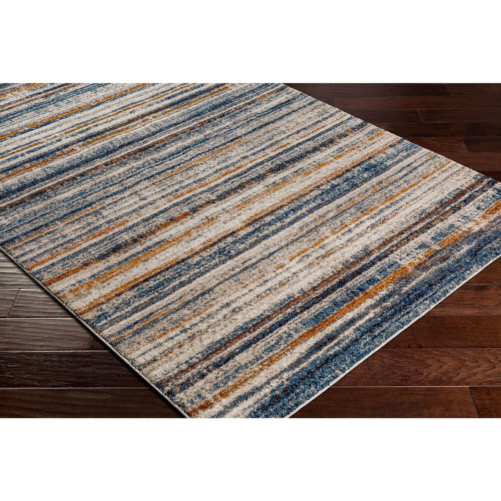 Surya Tuscany TUS-2337 Blue, Brown, Bright Yellow, Dusty Coral, Dark Blue, Light Beige, Cream and Gray 12&#39; x 15&#39; Area Rug, , large