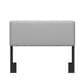 The Monday Company Emslie Upholstered Full Queen Headboard in Gray, , large