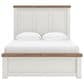 Ashley Savonport Queen Storage Panel Bed in White and Brown, , large