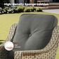 HOMLUX 5-Piece Outdoor Furniture Set in Black, , large