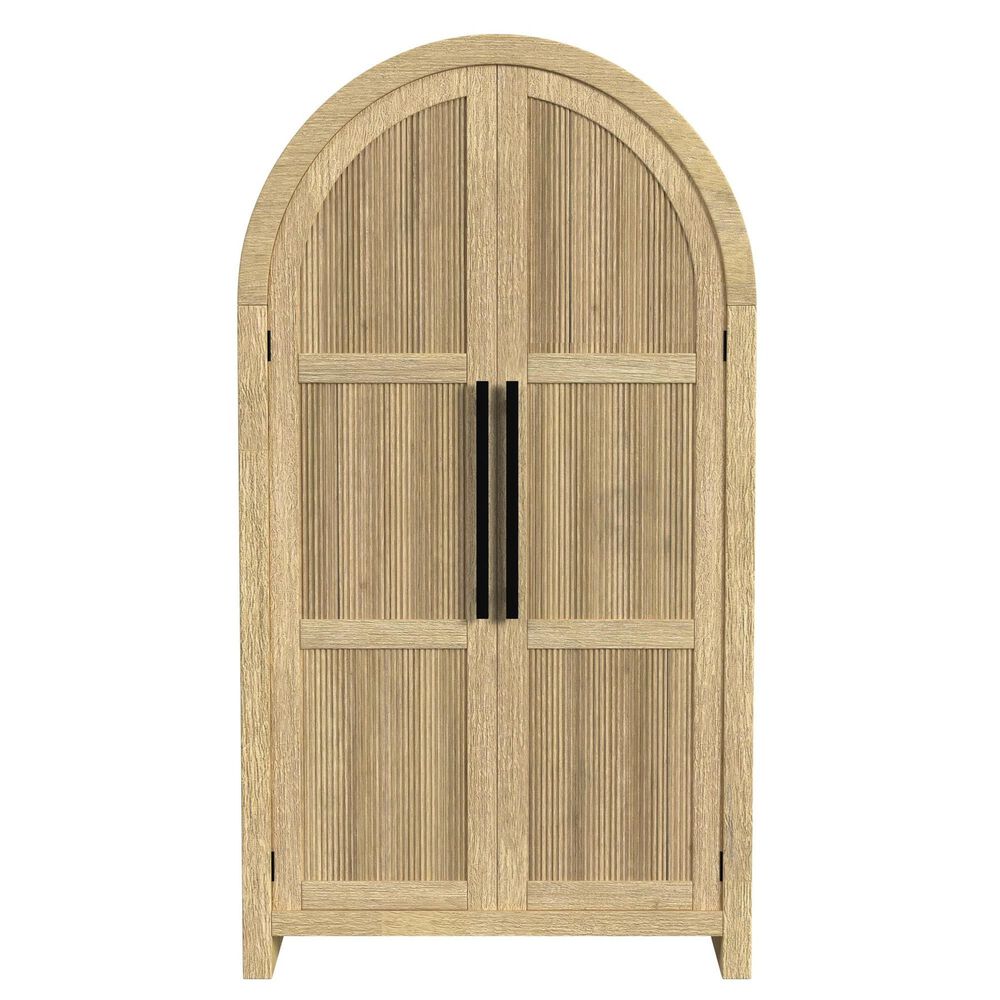 Mayberry Hill Ridgemont 4-Shelf Large Bookcase in Natural, , large