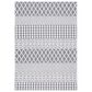 Safavieh Cabana CBN652A 5"5" x 7"7" Ivory and Grey Area Performance Rug, , large