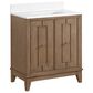 37B Kinsale 30" Single Bathroom Vanity Cabinet in Walnut Drift with White Composite Stone Top and Backsplash, , large