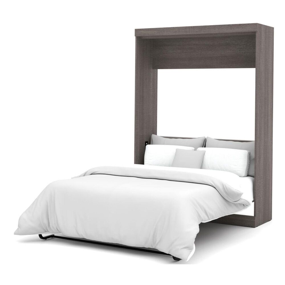 Bestar Nebula Full Wall Bed in Bark Grey, , large