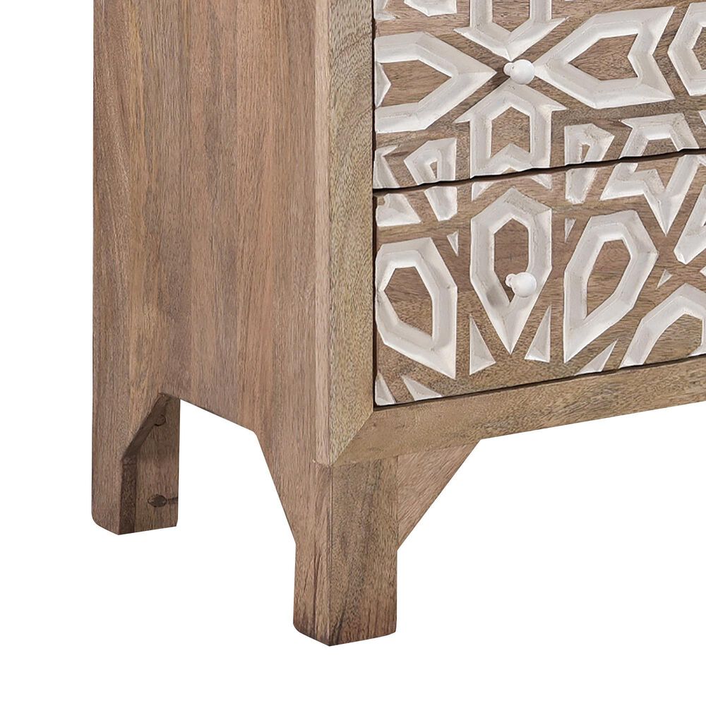 Home Trends &amp; Design Tangiers 6-Drawer Dresser in Natural Oak and White, , large