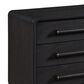 Sterling Timber Elure 3 Drawer Nightstand in Peppercorn with USB Ports, , large