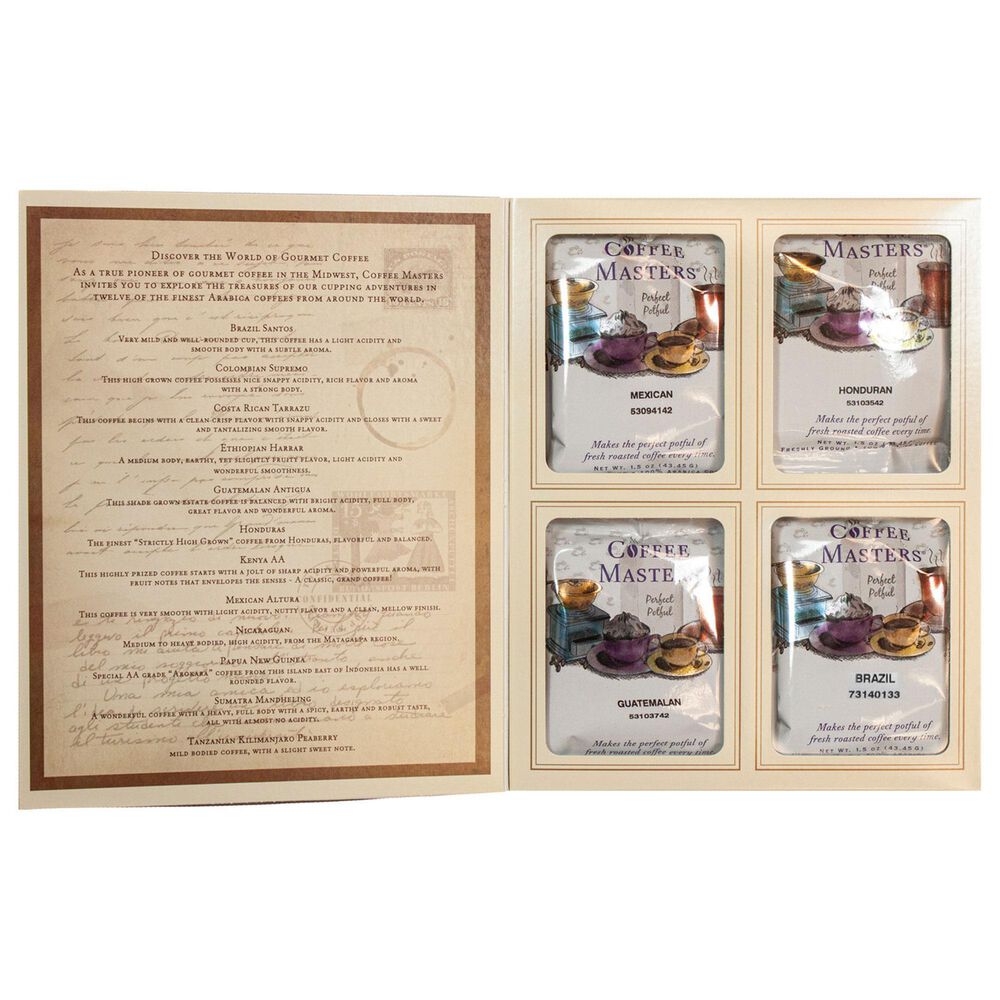 Coffee Masters Around the World in Coffees Gift Set - Set of 12, , large