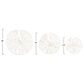 Creative Coop 11.5", 16", 20" Paper and Metal Coral Wall Sculpture in White (Set of 3), , large