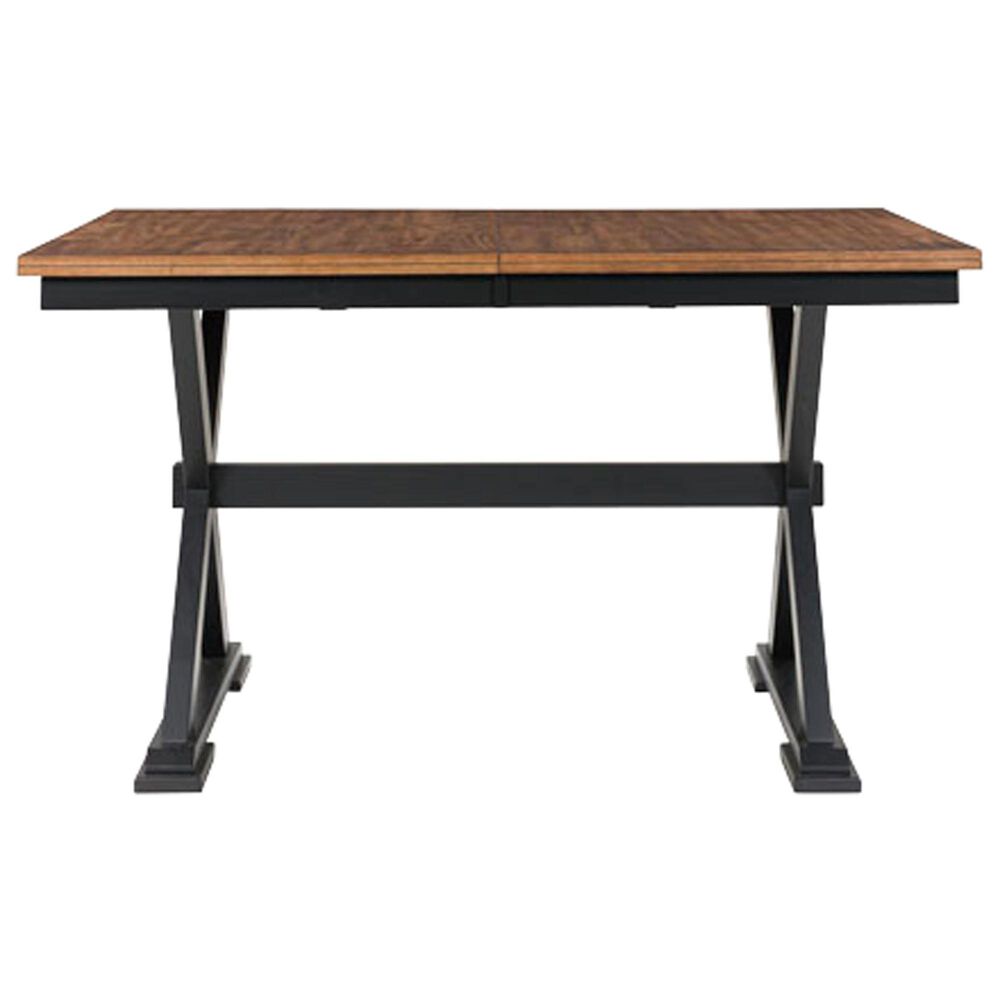 Ashley Wildenauer Counter Height Table with 18" Butterfly Leaf in Brown and Black - Table Only, , large