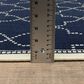Oriental Weavers Marina Navy and Ivory 3"7" x 5"6" Indoor/Outdoor Area Rug, , large