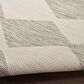 Nourison Positano Geometric Light Grey 6" x 9" Indoor/Outdoor Area Rug, , large