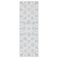 Safavieh Micro-Loop Traditional 2"3" x 7" Light Blue and Ivory Runner, , large