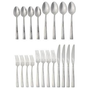 Gibson Home Cowper 20 Piece Flatware Set in Silver, , large