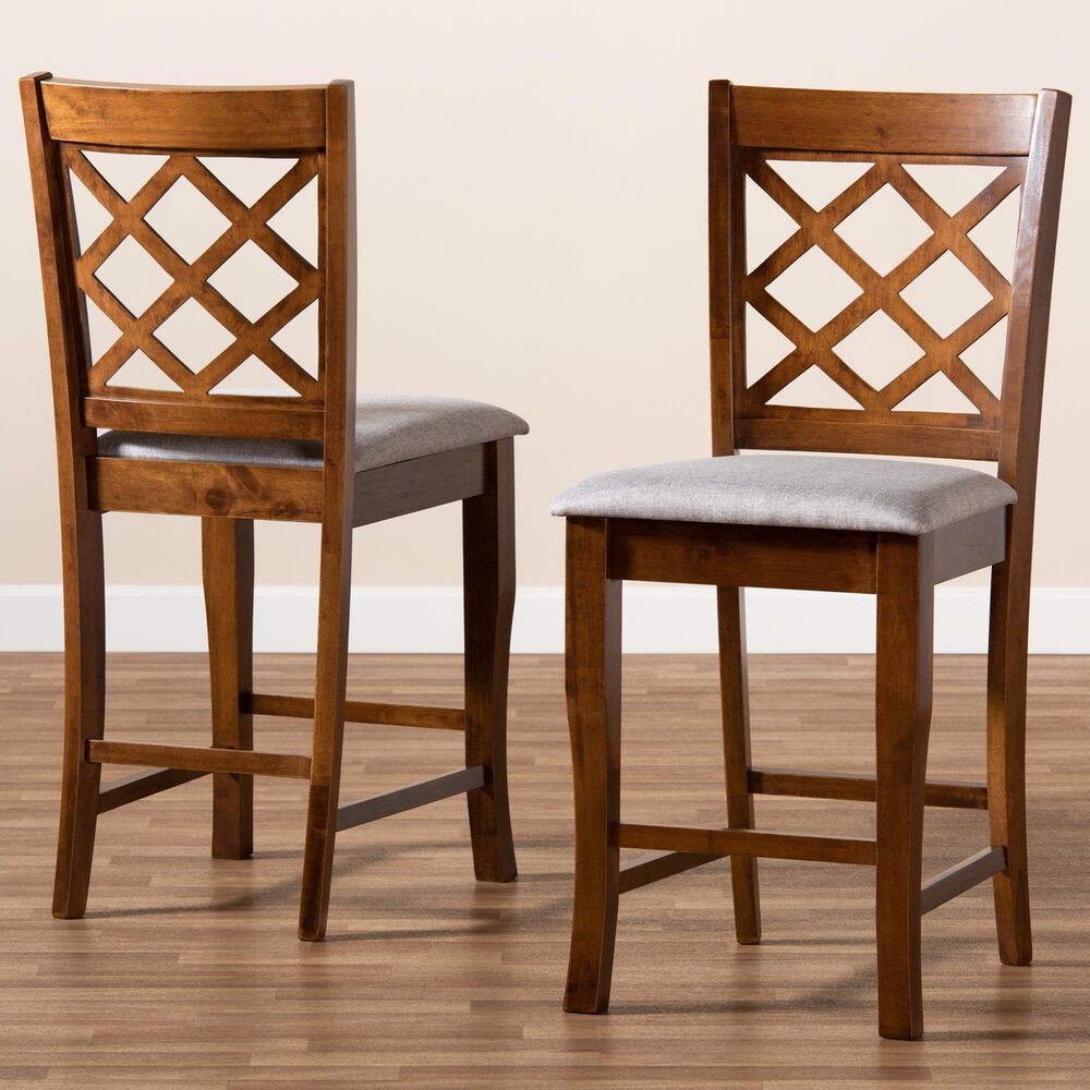 Baxton Studio Aria Counter Height Pub Chair in Walnut Brown (Set of 2), , large