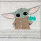 Lambs and Ivy Star Wars The Child Baby Yoda 3-Piece Baby Crib Bedding Set in Taupe, Gray, Green and White, , large